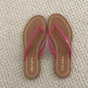 Prada Pink Flip Flops